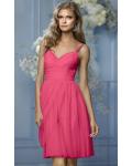 Strapless Sleeveless Tulle Natural A-line Bridesmaid Dresses