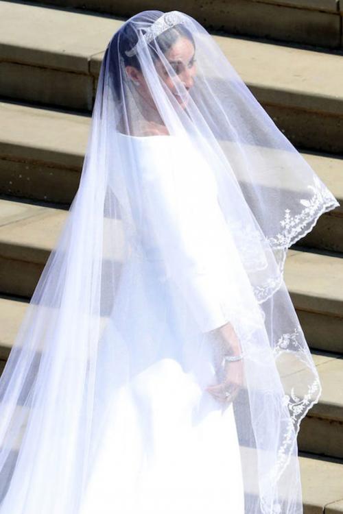  Cathedral Train Long Meghan Tulle Wedding Veils