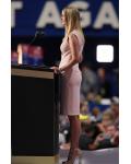 Ivanka Trump Short Sleeve Knee Length Elegant Peach Dress 