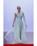 Chic Sleeveless One Shoulder Long Chiffon Celeb Style Prom Dress 