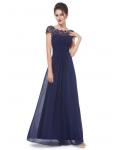Vintage Floor-lengthA-line Cap Sleeve Bateau Neck Bridesmaid Dresses