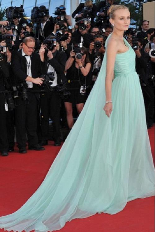 Chic Sleeveless One Shoulder Long Chiffon Celeb Style Prom Dress 