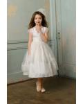 Nectarean Ball Gown Straps Lace Ankle-length Taffeta Flower Girl Dresses 