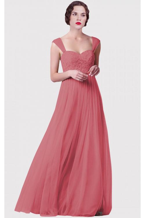 Princess Natural Tulle Sweetheart Sleeveless Bridesmaid Dresses