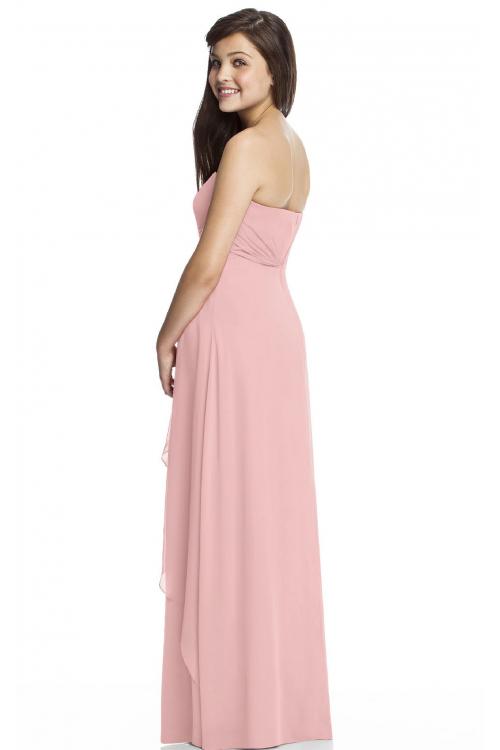 Strapless Zipper A-line Sleeveless Natural Bridesmaid Dresses