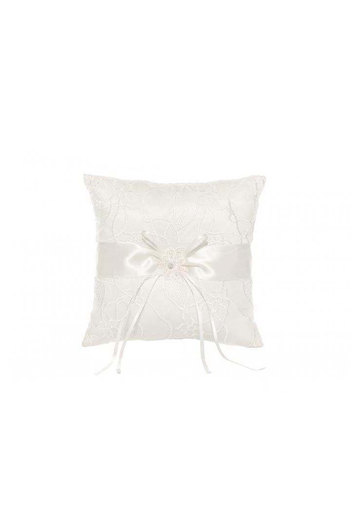 Ivory Ring Bearer Pillows With Embroider And Sequins 21*21CM