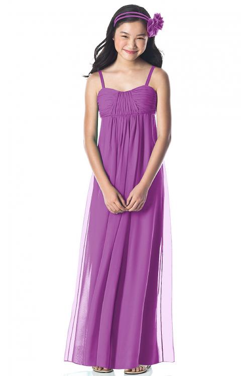 Chiffon Sleeveless Floor-length Spaghetti Straps A-line Bridesmaid Dresses