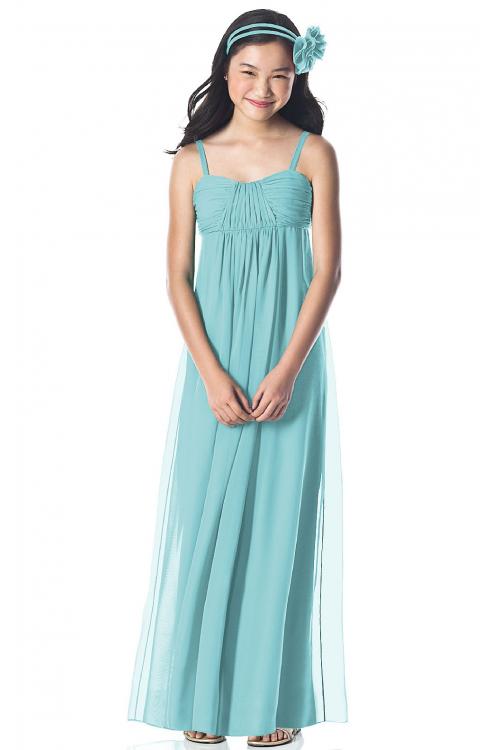 Chiffon Sleeveless Floor-length Spaghetti Straps A-line Bridesmaid Dresses