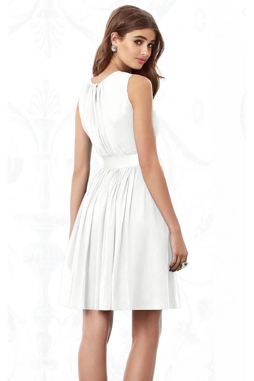 Sleeveless Jewel Knee-length None Chiffon Bridesmaid Dresses