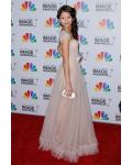 Elegant Sequins A-line Sweetheart Long Nude Tulle Prom Dress with Bow 