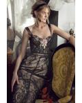 Trumpet/Mermaid Shoulder Straps Sleeveless Knee-length Short Lace Prom Dress Without The Flower