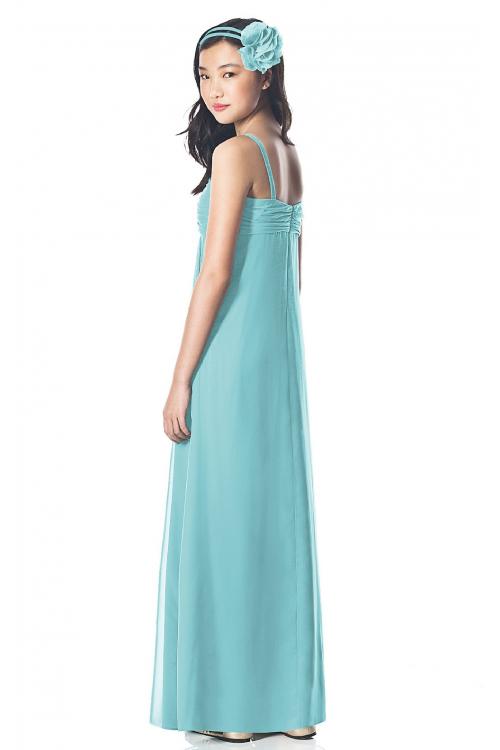 Chiffon Sleeveless Floor-length Spaghetti Straps A-line Bridesmaid Dresses