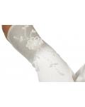 Long Ivory Gloves With Little Pearl Diamond Embroider 8BL
