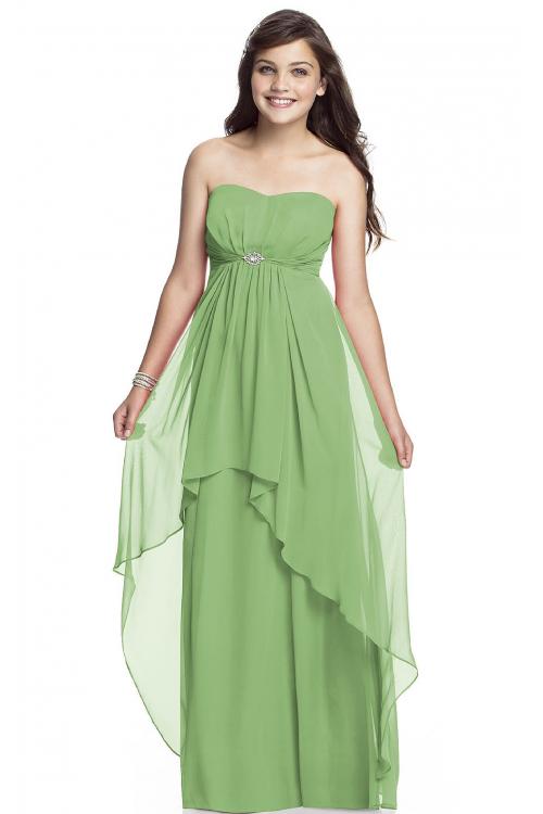 Strapless Zipper A-line Sleeveless Natural Bridesmaid Dresses