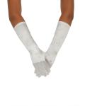 Long Ivory Gloves With Little Pearl Diamond Embroider 8BL